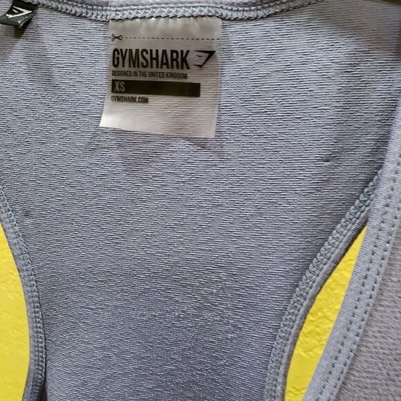 Gymshark tank womens size xs steel blue true texture vest - Picture 6 of 9